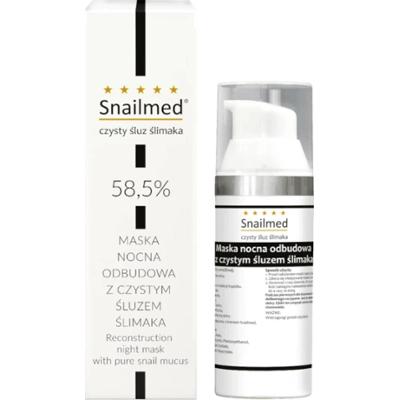 Regenerująco odbudowująca Maska na noc z naturalnym śluzem ślimaka oraz kwasem hialuronowym
