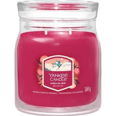 Yankee Candle Signature – Świeca średnia Santa on Skis, 368 g