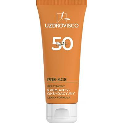 Uzdrovisco Pre-Age, SPF 50 peptydowy krem antyoksydacyjny przeciw przebarwieniom