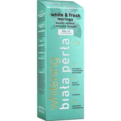 Biała Perła White & Fresh Moringa Ziołowa pasta do zębów 75 ml
