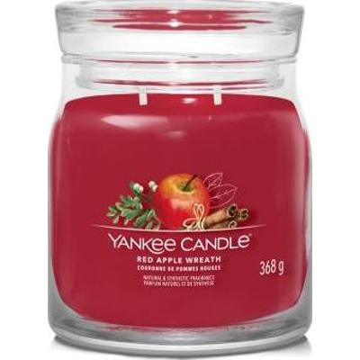 Yankee Candle Signature – Świeca średnia Red Apple Wreath, 368 g