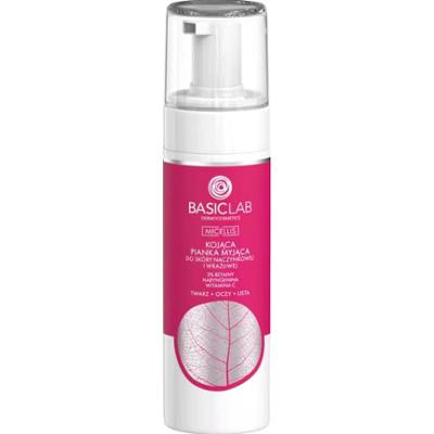 BasicLab Kojąca pianka myjąca do skóry naczynkowej i wrażliwej 150 ml