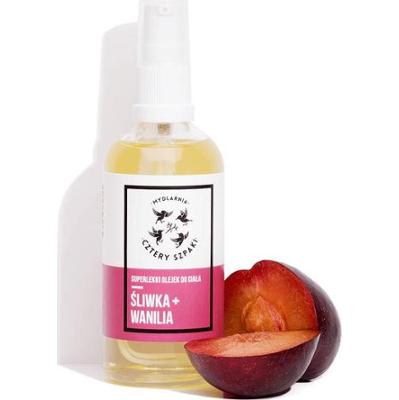 4 Szpaki superlekki olejek do ciała Śliwka + Wanilia