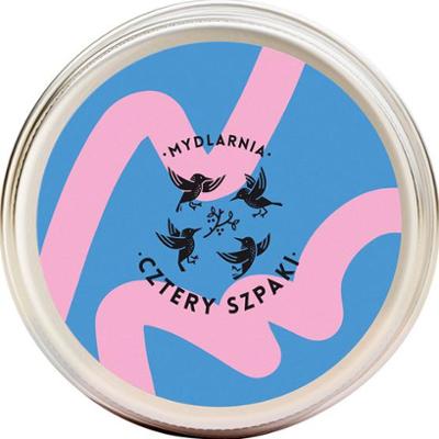 4 Szpaki Puszka na szampon lub odżywkę Niebiesko-Różowa