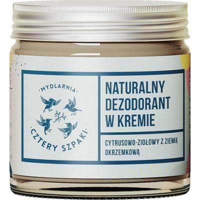 4 Szpaki Dezodorant w kremie cytrusowo-ziołowy, 60 ml