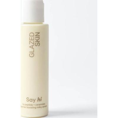 SAY HI, GLAZED SKIN mleczne serum wzmacniające barierę z peptydem i ceramidami