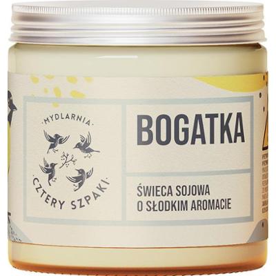 4 Szpaki Bogatka - naturlana świeca sojowa kwiatowa