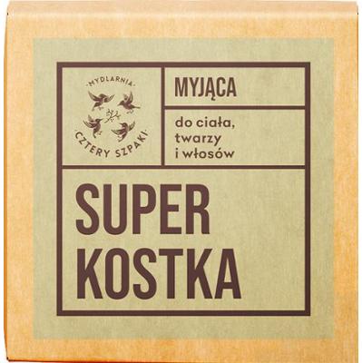 4 Szpaki Superkostka myjąca do ciała, twarzy i włosów