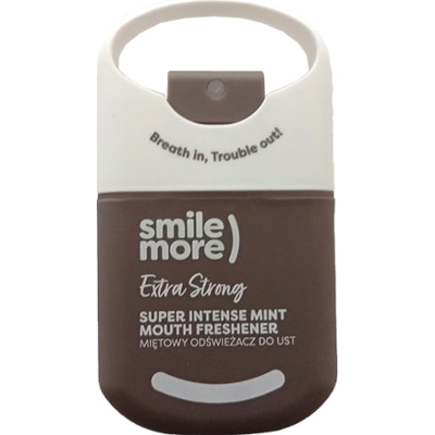 HISKIN SMILE MORE odświeżacz do ust - Strong super intense mint (szary), 20 ml