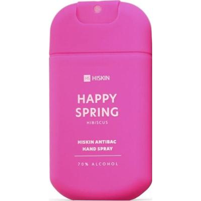 HISKIN ANTIBAC Spray do dezynfekcji rąk Happy spring hibiscus (różowy), 30 ml