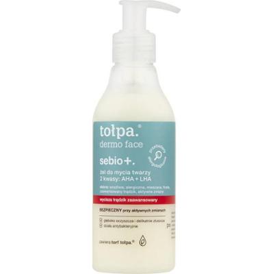 Tołpa Dermo Face Sebio+ żel do mycia twarzy 2 kwasy: AHA + LHA 195 ml