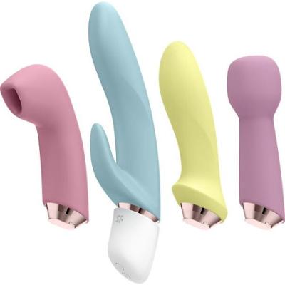 Satisfyer Marvelous Four, stymulator intymny z 4 wymiennymi nakładkami