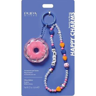 PUPA Milano Happy Charms Brelok z błyszczykiem do ust - 003 Bubble Gum, 6,4 ml