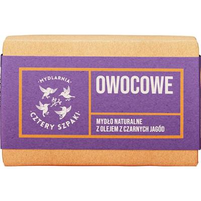 4 Szpaki Naturalne mydło w kostce - Owocowe