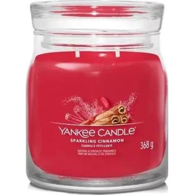 Yankee Candle Signature – Świeca średnia Sparkling Cinnamon. 368 g
