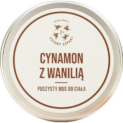 4 Szpaki Mus do ciała Cynamon i Wanilia, 150 ml
