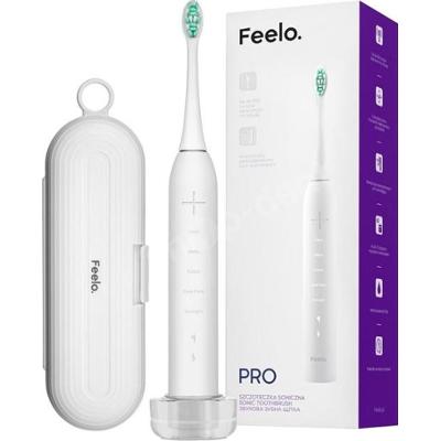 FEELO PRO szczoteczka soniczna WHITE + etui + 1 końcówka