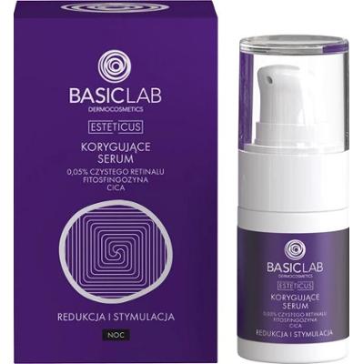 BasicLab Dermocosmetics Korygujące serum CICA i 0,05% czystego retinalu 15 ml