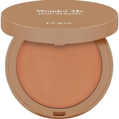 PUPA Milano Wonder Me Shiny Bronzer Rozświetlający wypiekany bronzer 002 Medium Warm, 6 g