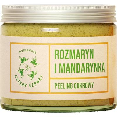 4 Szpaki Peeling cukrowy do ciała Rozmaryn i Mandarynka, 250 ml