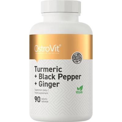 OstroVit Kurkumina + Czarny Pieprz + Imbir 90 tabletek
