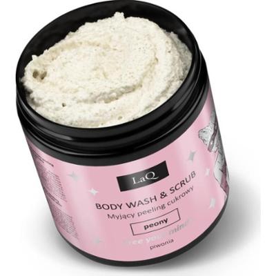 LaQ PIWONIA myjący peeling cukrowy, 220 g