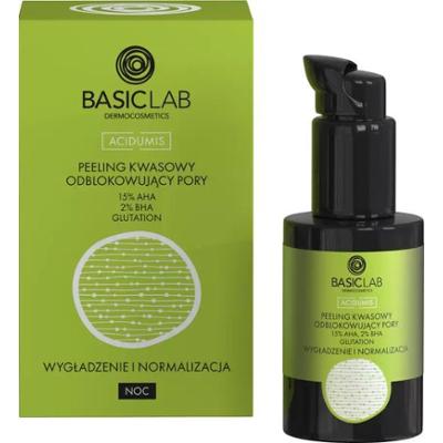 Basiclab Peeling kwasowy odblokowujący pory z 15% AHA, 2% BHA 30 ml