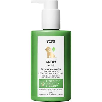 YOPE Grow My Hair Odżywka-Kuracja do włosów osłabionych i poddatnych na łamanie się, 300 ml