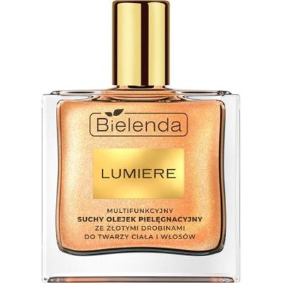Bielenda Lumiere Multifunkcyjny suchy olejek pielęgnacyjny ze złotymi drobinami, 50 ml