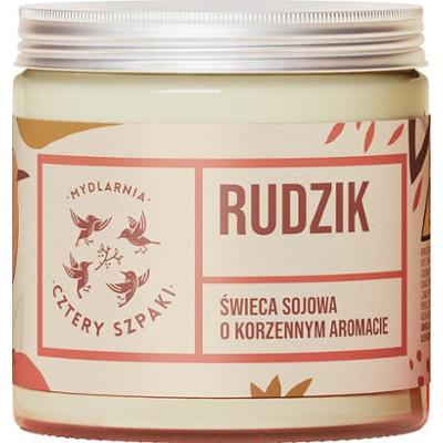 4 Szpaki Rudzik naturlana świeca sojowa korzenna