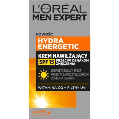 Loreal Paris Men Expert Hydra Energetic krem nawilżający przeciw oznakom zmęczenia SPF15 50ML