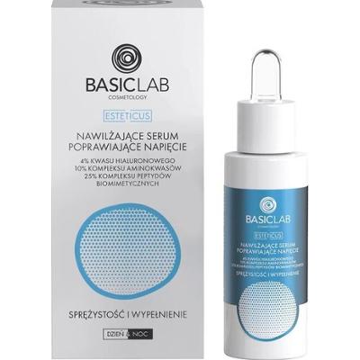 BasicLab Cosmetology Nawilżające serum poprawiające napięcie z 4% kwasu hialuronowego, 30ml