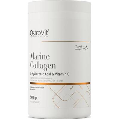 OstroVit Kolagen Morski + Kwas Hialuronowy + Witamina C 500 g mango z ananasem