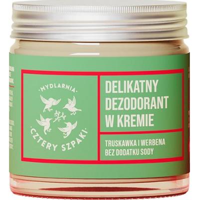 4 Szpaki Dezodorant w kremie magnezowy Truskawka Werbena, 60 ml