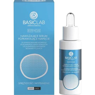 BasicLab Dermocosmetics Nawilżające serum poprawiające napięcie z 3% kwasu hialuronowego, 30 ml