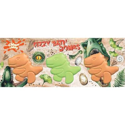CHLAPU CHLAP Musujące kule do kąpieli Dinozaury 3x70 g