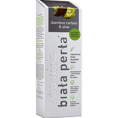 Biała Perła Pasta do zębów z węglem z bambusa i aloesem 75 ml