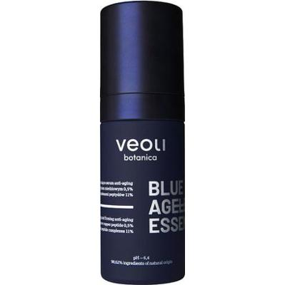 Veoli Botanica BLUE AGELESS ESSENCE Wypełniająco-ujędrniające serum anti-aging z czystym peptydem miedziowym 0,5% i kompleksami peptydów 11% 30ml