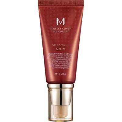 Missha M Perfect Cover BB Cream #21 SPF42 PA+++ Light Beige | Krem BB zapewniający idealne krycie
