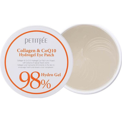 Petitfee Collagen Q10 Hydrogel Eye Patch | Hydrożelowe płatki pod oczy z kolagenem
