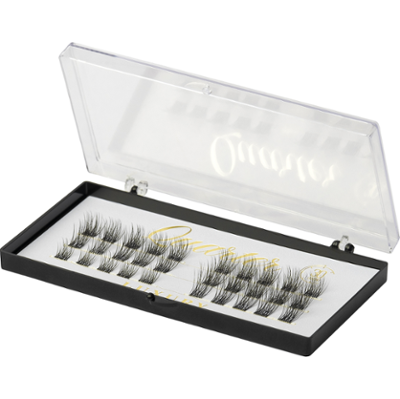 Luxury Lashes Luxury Quarter 12 mm | Intensywnie czarne kępki rzęs