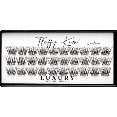 Luxury Lashes W Line Luxury Fluffy Kim 12 mm | Nowy poziom kępek rzęs w stylu Kim K.W.