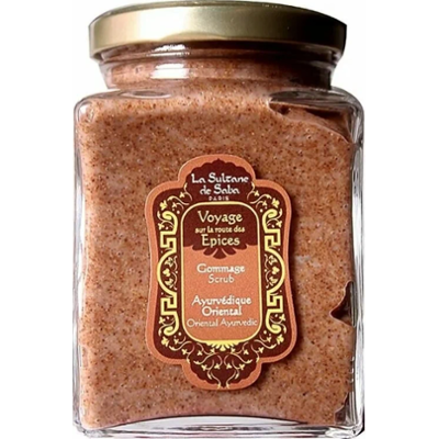 La Sultane de Saba Ayrurvedic Scrub 300 ml | Peeling do ciała ajuwerdyjsko-bursztynowa paczula waniliowa
