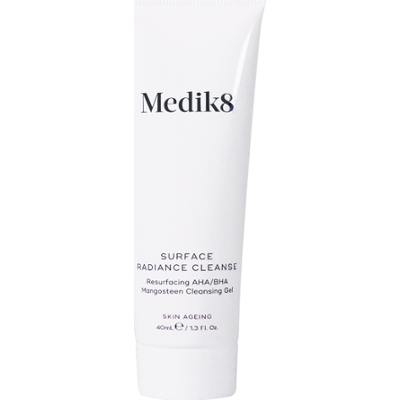 Medik8 Surface Radiance Cleanse 40 ml TRY ME SIZE | Żel oczyszczający do twarzy z kompleksem kwasów AHA i BHA