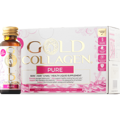 Gold Collagen Pure Skin, Hair & Nail Health Liquid Supplement 50 ml x 10 | Kolagen do picia