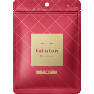 Lululun Precious Mask Red 7 PCS | Zestaw 7 dogłębnie nawilżających masek w płachcie