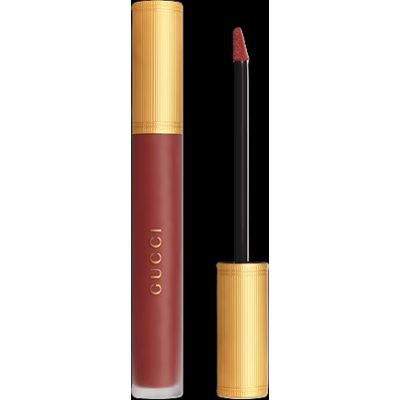 Gucci Rouge a Levres Liquid Matte Lipstick 521 Nellie Cherry | Luksusowa, płynna szminka do ust o matowym wykończeniu