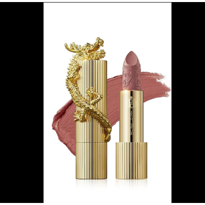 Palace Identity Gilt-gold Dragon Velvet Lipstick in Nude Apricot | Szminka do ust