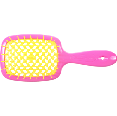 Janeke Superbrush Pink-Yellow | Pneumatyczna szczotka do włosów