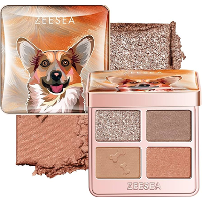 Zeesea Mirage Sparkle Animal Eyeshadow D01 | Kompaktowa paleta cieni do powiek